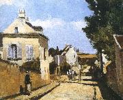 Camille Pissarro Pang Schwarz street map painting